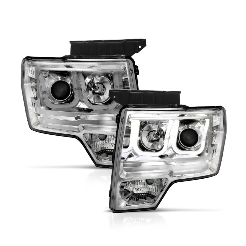 Anzo 2009-2014 Ford F-150 Projector Headlights w/ U-Bar Chrome 111264 User 2