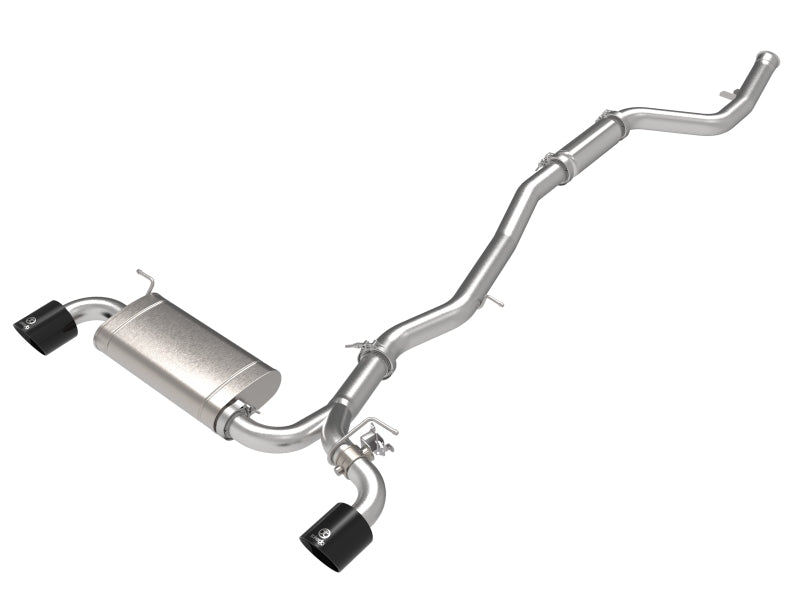 aFe POWER Takeda 2021 Toyota Supra 2.0L (t) 2.5in-3in 304 SS CB Exhaust w/ Black Tips 49-36050-B 49-36050-B Photo - Primary