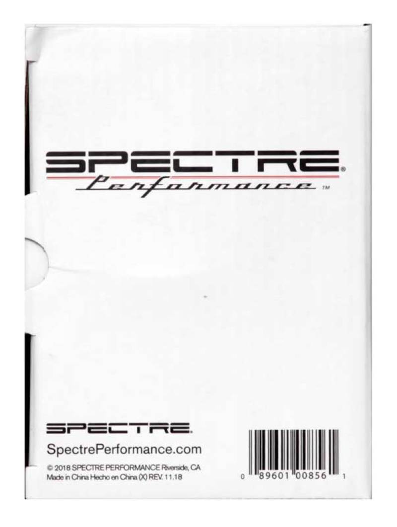 Spectre Universal Intake Tube Kit 3in. - Aluminum - Black 8219K 8219K Photo - in package