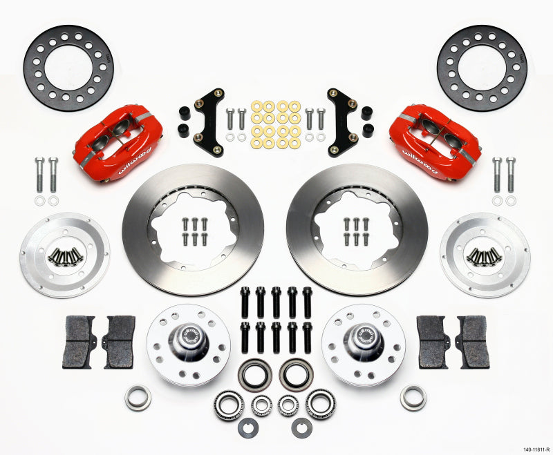 Wilwood Forged Dynalite Front Kit 11.00in Red 49-54 Chevy / 53-62 Corvette 140-11811-R 140-11811-R Photo - Primary