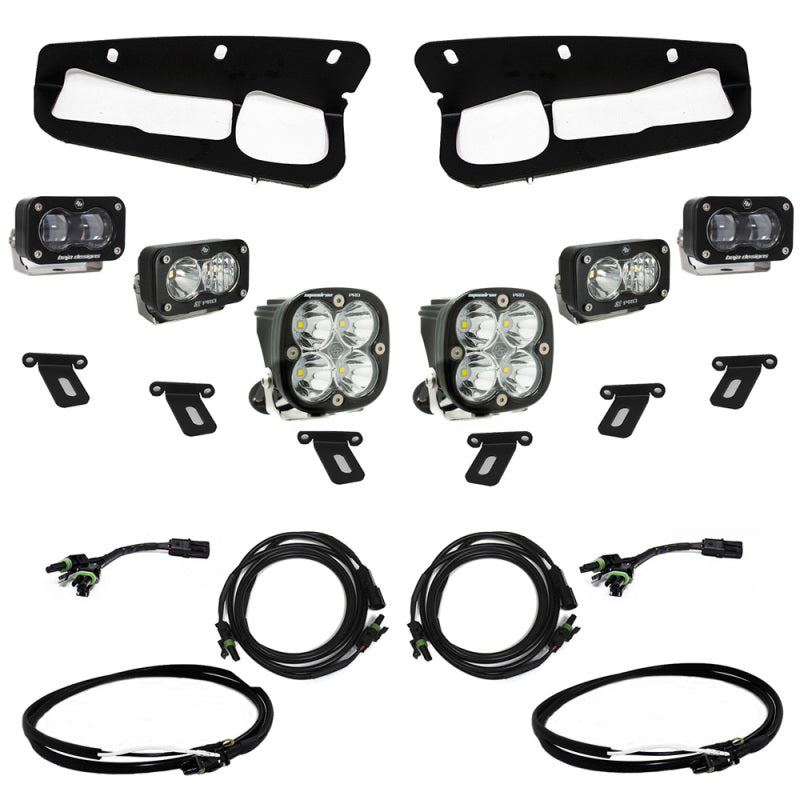Baja Designs 21-22 Ford Bronco w/Steel Bumper S2 SAE Pro Fog Pocket Light Kit w/Upfitter - Clear 448175UP 448175UP User 1