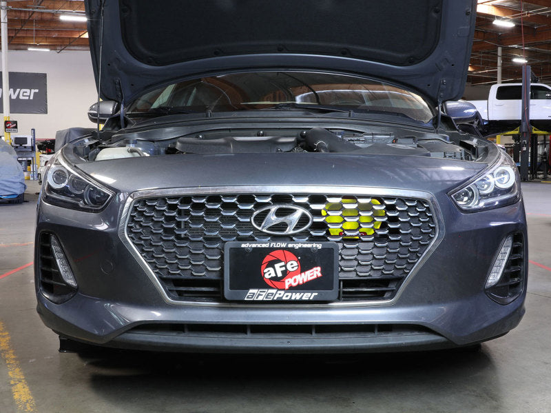 aFe 18-20 Hyundai Elantra GT L4-1.6L (t) Takeda Momentum Dynamic Air Scoop - Neon Green 56-70005SE 56-70005SE Photo - Mounted