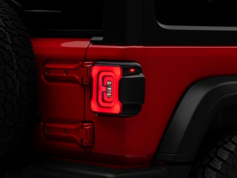Raxiom 18-23 Jeep Wrangler JL Axial Series Carver LED Tail Lights- Blk Housing (Smoked Lens) J164243-JL J164243-JL Photo - Close Up