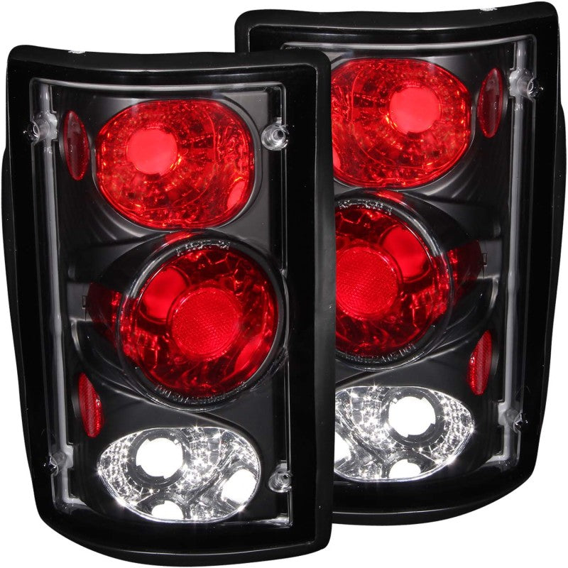 Anzo 2000-2005 Ford Excursion Taillights Black 211051 Photo - Primary