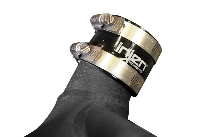 Injen 18-21 Kia Stinger 3.3L Twin Turbo Wrinkle Black Short Ram Air Intake SP1350WB SP1350WB Photo - Unmounted