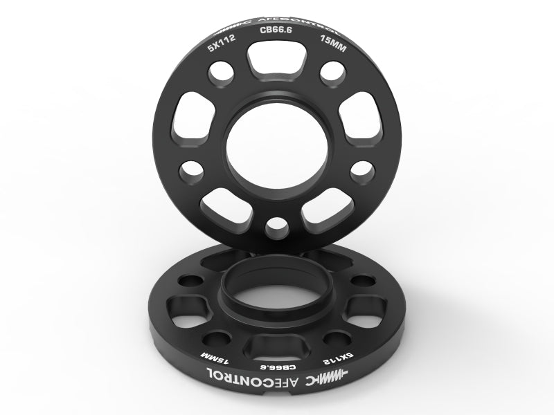 aFe CONTROL Billet Aluminum Wheel Spacers 5x112 CB66.6 15mm - Toyota GR Supra/BMW G-Series 610-721002-B 610-721002-B Photo - Primary