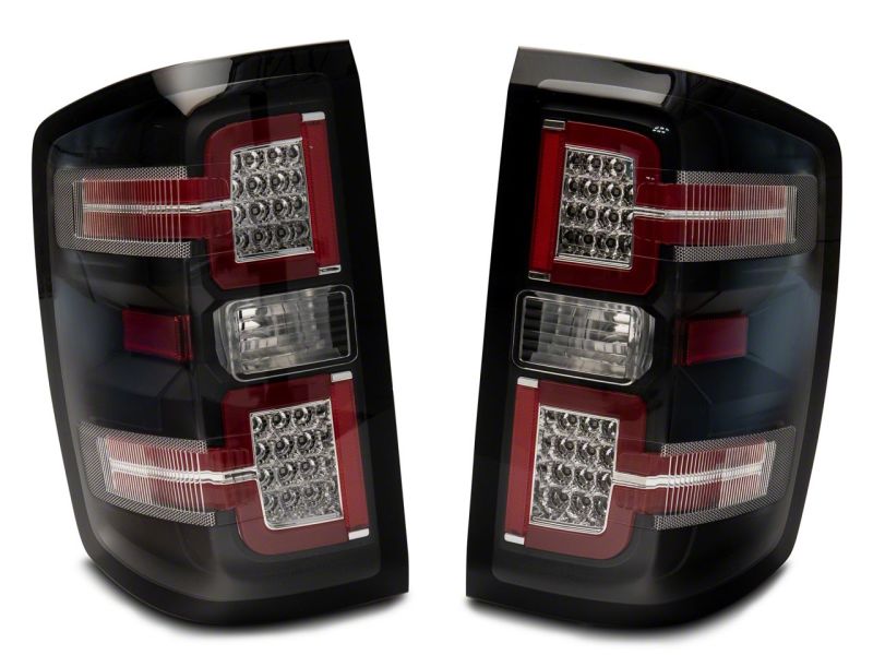 Raxiom 14-18 Chevrolet Silverado 1500 LED Taillights w/ SEQL Turn Signals- Blk Housing (Clear Lens) S114457 S114457 Photo - Close Up
