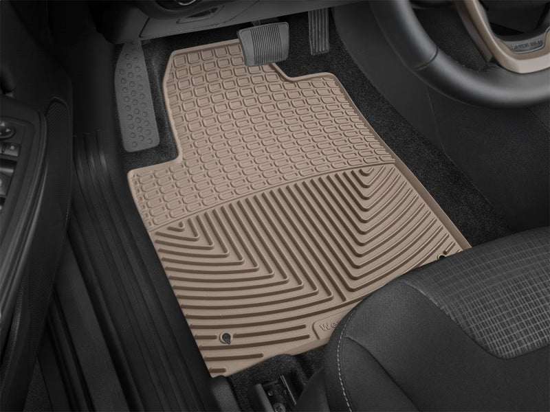 WeatherTech 2015 Jeep Cherokee Front Rubber Mats - Tan W383TN W383TN Photo - Mounted