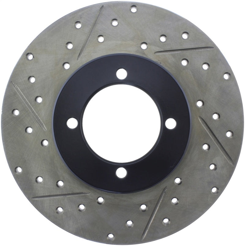 StopTech Slotted & Drilled Sport Brake Rotor 127.42004R 127.42004R Photo - Primary