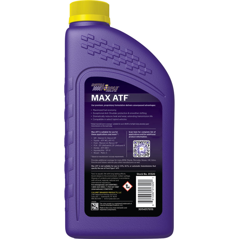 Royal Purple Max ATF Transmission Oil Case 6x1 Quart ROY06320 06320 User 1