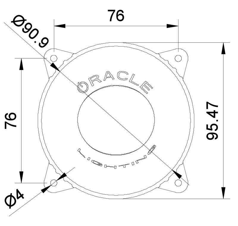 ORACLE Lighting Oracle 95mm 15W High Beam LED Emitter - 6000K 5822-001 5822-001 Photo - Close Up