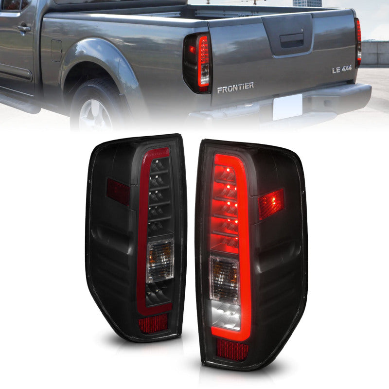 ANZO 2005-2021 Nissan Frontier LED Taillights Black Housing/Smoke Lens 311444 311444 Photo - Primary