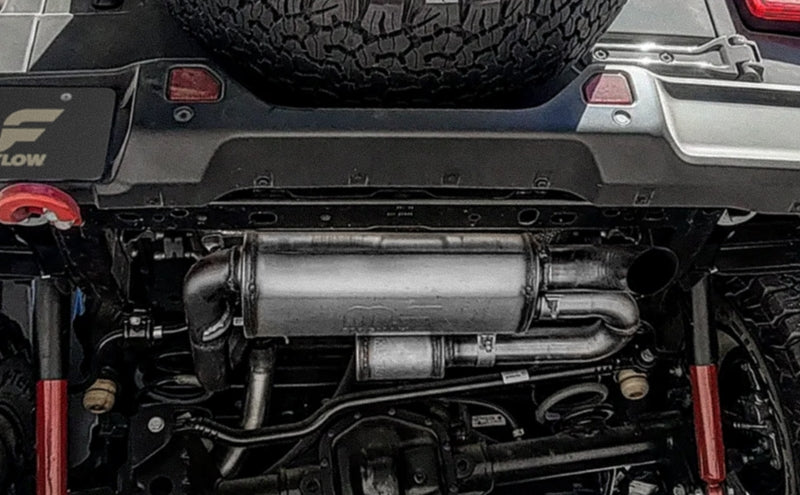 Magnaflow 18-23 Jeep Wrangler JL 2.0L/3.6L Overland Series Axle-Back Exhaust 19620 19620 Photo - Mounted