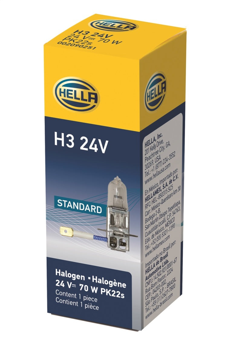 Hella Bulb 24v 70w Pk22s T3.25 H3 24V Photo - in package