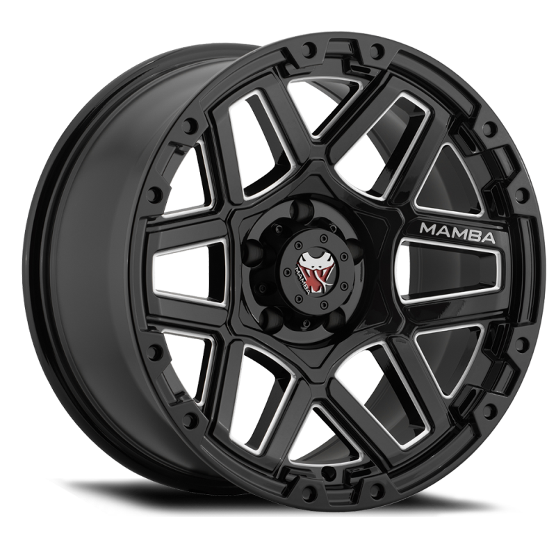 Mamba M23 Wheel Gloss Black w/ Machined Ball Cut 17x9 +12 6x135 M237936125 User 1
