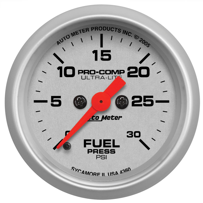 Autometer Gauge Fuel Pressure, 2 1/16", 30Psi, Digital Stepper Motor, Ultra-Lite 4360 Photo - Primary