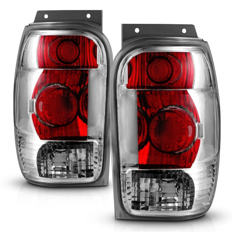 Anzo FORD EXPLORER 98-01 / MOUNTAINEER 98-01 TAIL LIGHTS CHROME 211082 Photo - Unmounted