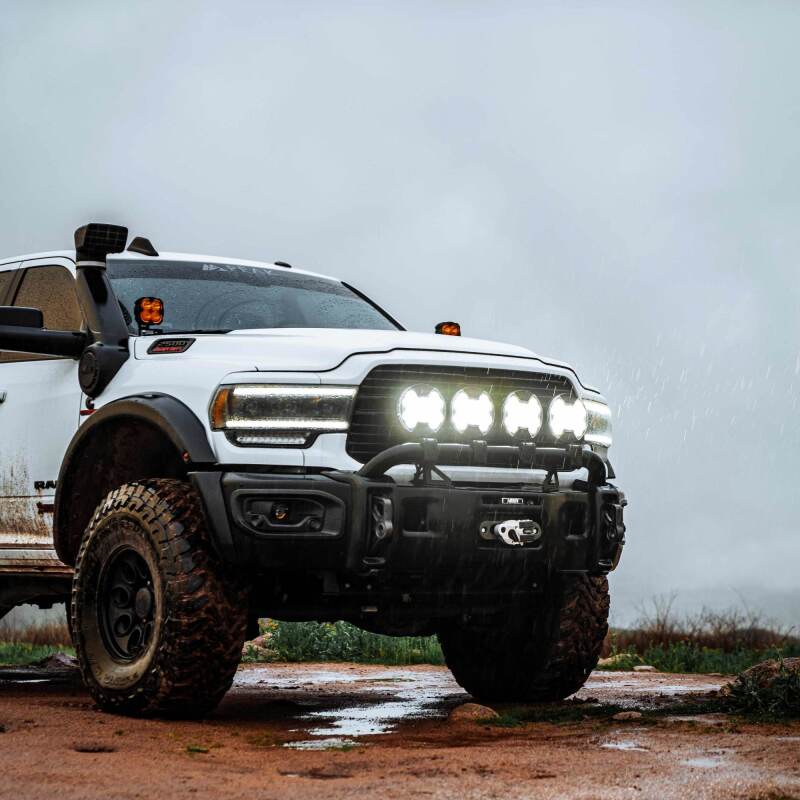 KC HiLiTES SlimLite 8in. LED Light Shield SAE Driving (Shield Only) - Clear 5209 5209 Photo - lifestyle view