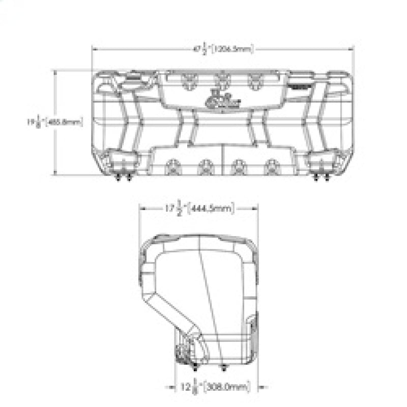 Titan Fuel Tanks Universal Trekker 40 Gal. Extra HD Cross-Linked PE Fuel Tank System 5410040 5410040 Technical Drawing