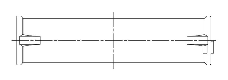 ACL Ford V8 4.6L DOHC Race Series Engine Crankshaft Main Bearing Set 5M5647H-.25 5M5647H-.25 Technical Drawing