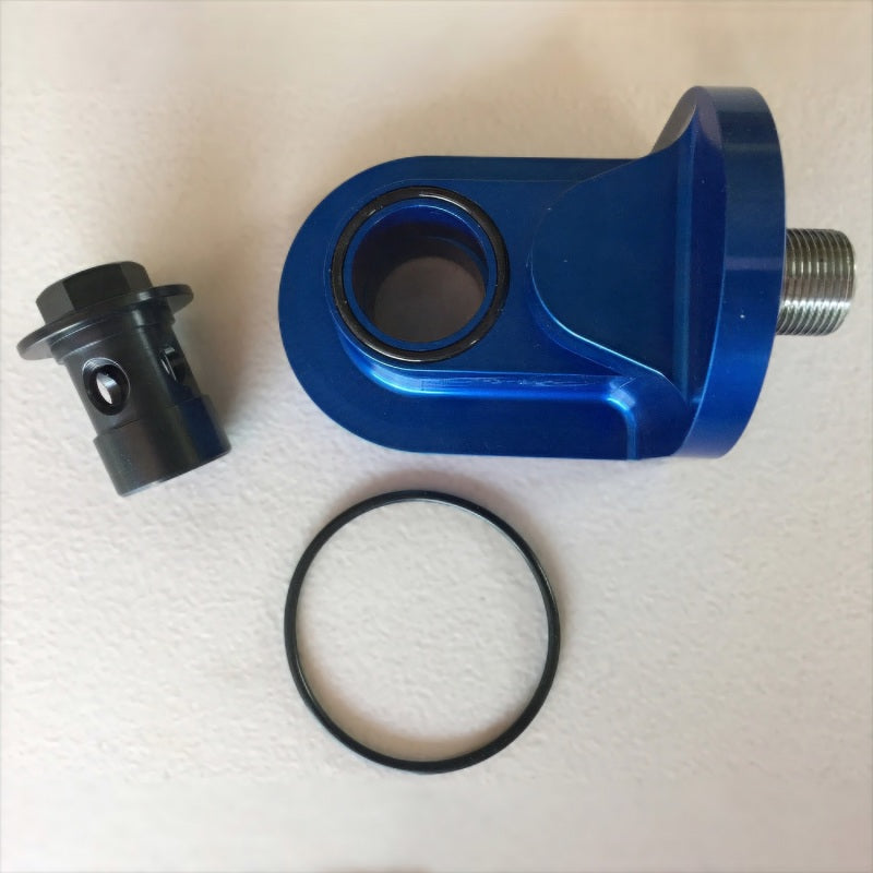 Ford Oil Filter Adapter w/ 3/4-16 Threads- Blue FRDM6880-B50 M-6880-B50 Photo - Unmounted