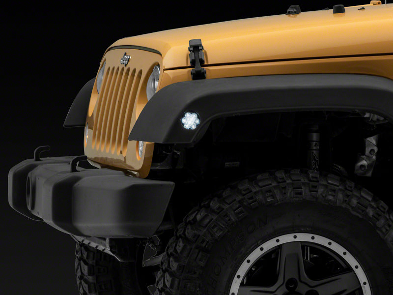 Raxiom 07-18 Jeep Wrangler JK Axial Series Whiite LED Side Marker Lights- Smoked J163060 J163060 Photo - Primary