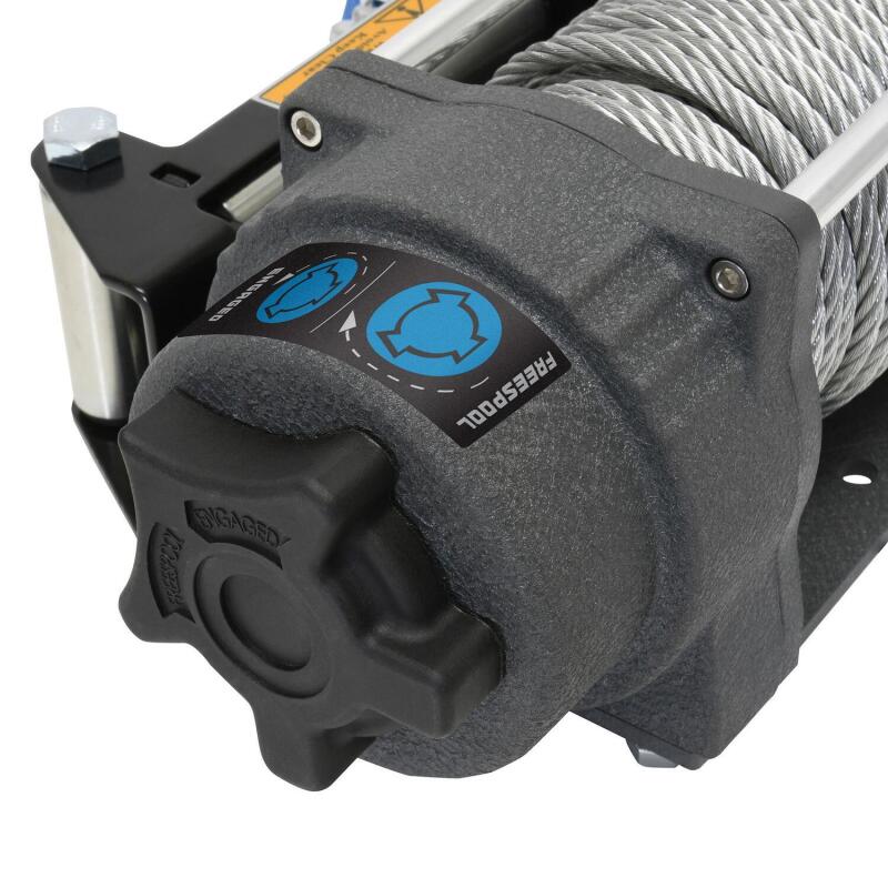 Superwinch 4500 LBS 12V DC 15/64in x 50ft Steel Rope Terra 4500 Winch - Gray Wrinkle 1145260 1145260 Photo - Close Up