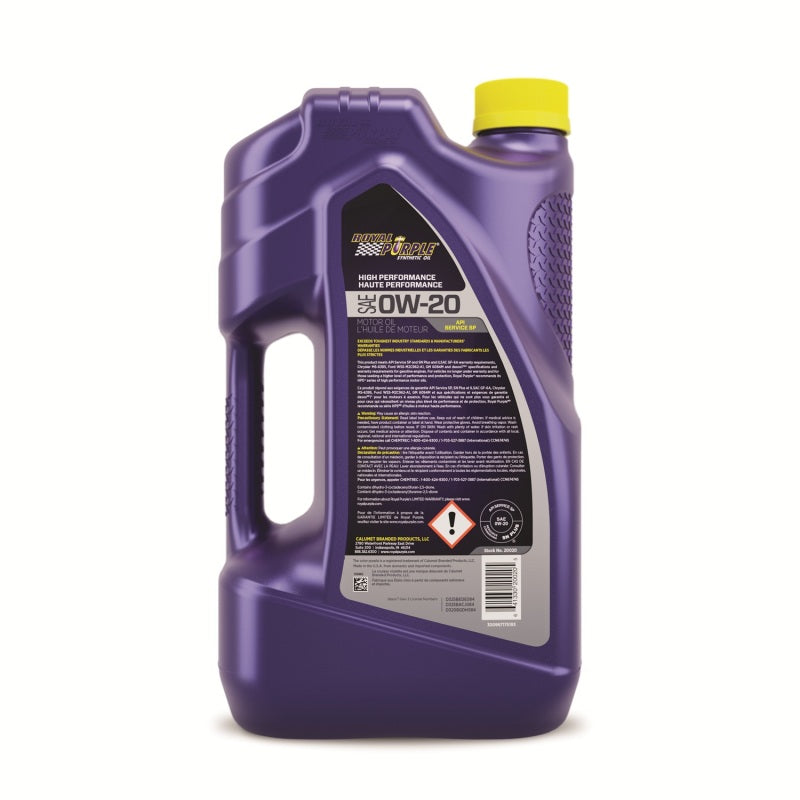 Royal Purple Synthetic High Performance 0W-20 Motor Oil (Canada) - 5 Quart 23020 23020 User 1