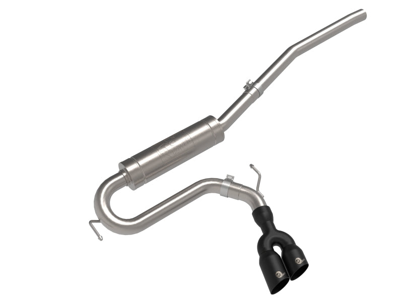 aFe Rebel Series 2.5in 409 SS Cat-Back Exhaust w/ Black Tip 2022 Ford Maverick 49-33144-B 49-33144-B Photo - Primary