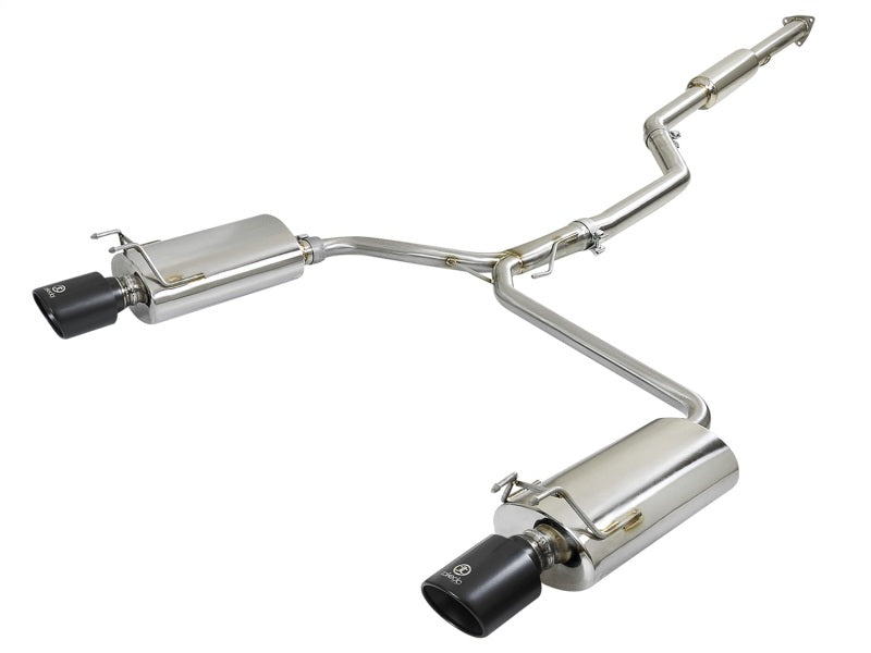 aFe Takeda Exhaust 304SS Dual Cat-Back w/ Black Tips 13-17 Honda 49-36605-B Photo - Primary