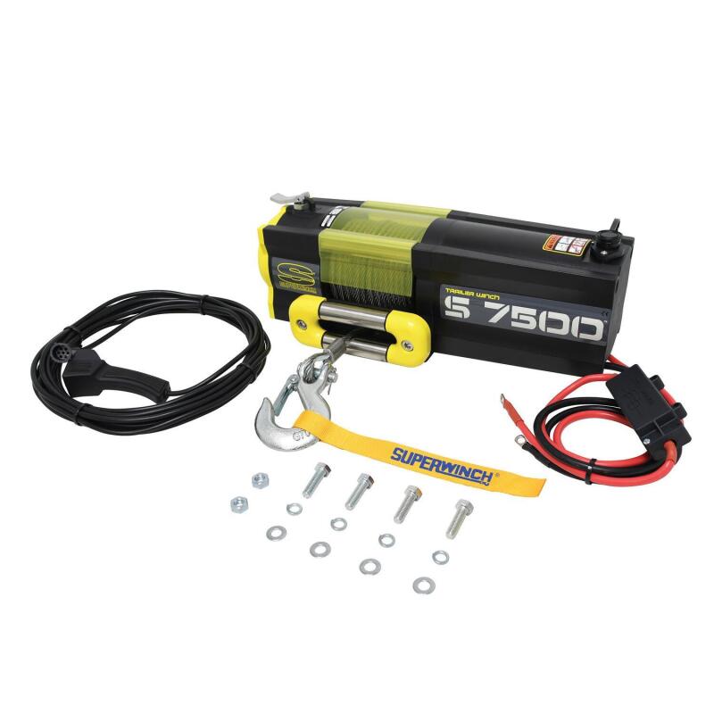 Superwinch 7500 LBS 12 VDC 5/16in x 54ft Steel Rope S7500 Winch 1475200 1475200 Photo - Close Up