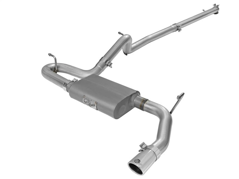 aFe Scorpion 2-1/2in Aluminized Steel Cat-Back Exhaust System w/Polished T 49-08044-1P Photo - Primary