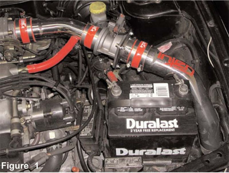 Injen 97-01 Sentra 2.0L Only 200SX 2.0L Only SER 2.0L Black Cold Air Intake *SPECIAL ORDER* RD1964BLK RD1964BLK Photo - Mounted