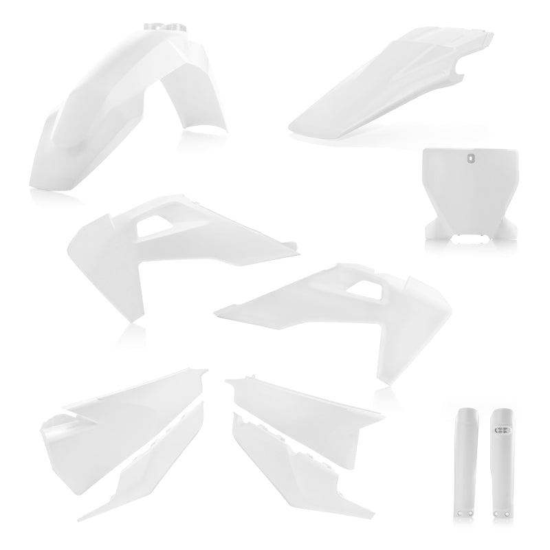 Acerbis 19-22 Husqvarna 125-450 TC/ FX/ FC/2019 TX300/ 20-22 TX300i Full Plastic Kit - White 2726550002 2726550002 Photo - Primary