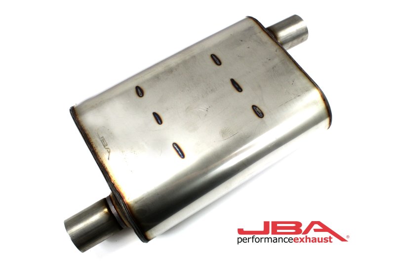 JBA Universal Chambered Style 304SS Muffler 13x9.75x4 2in Inlet Diameter Offset/Offset 40-201300 40-201300 Photo - Primary