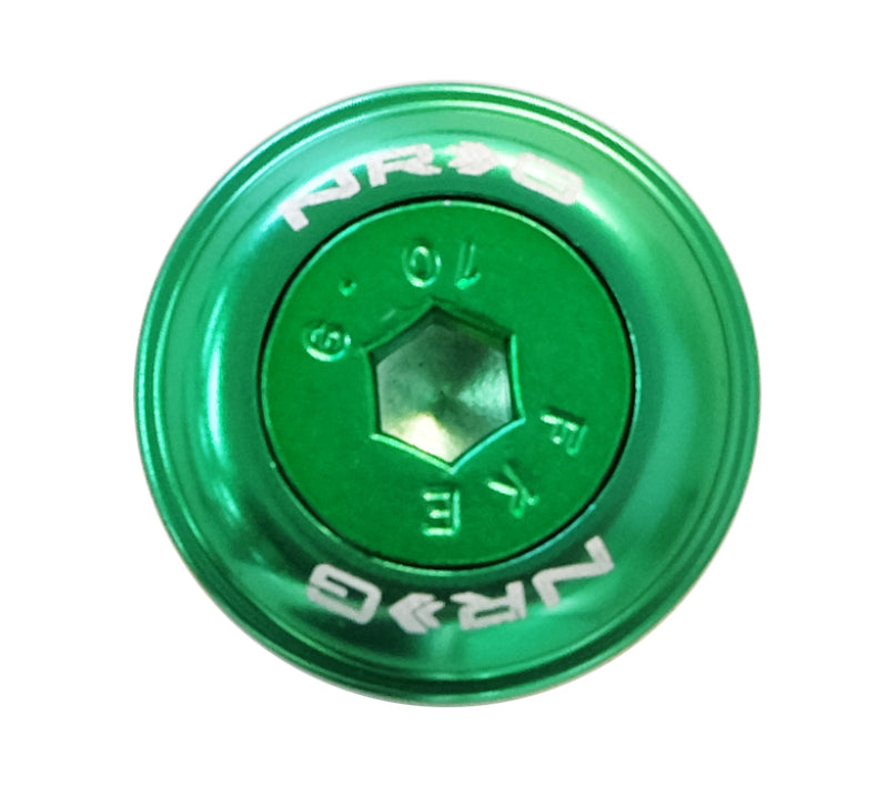 NRG Fender Washer Kit w/Color Matched M6 Bolt Rivets For Plastic (Green) - Set of 10 FW-150GN FW-150GN Photo - Primary