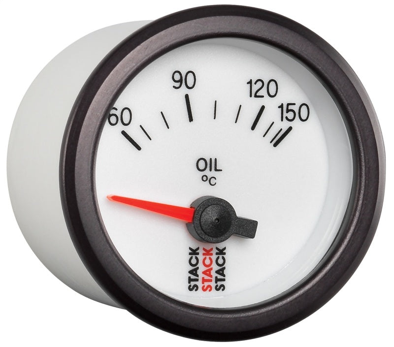 Autometer Stack 52mm 60-150 Deg C M10 Male Electric Oil Temp Gauge - White ST3259 ST3259 User 5