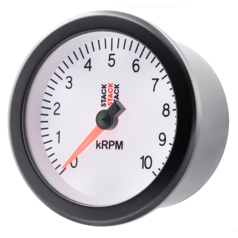 Autometer Stack Sport 88mm 0-10K RPM Tachometer - White ST100-010W ST100-010W User 3