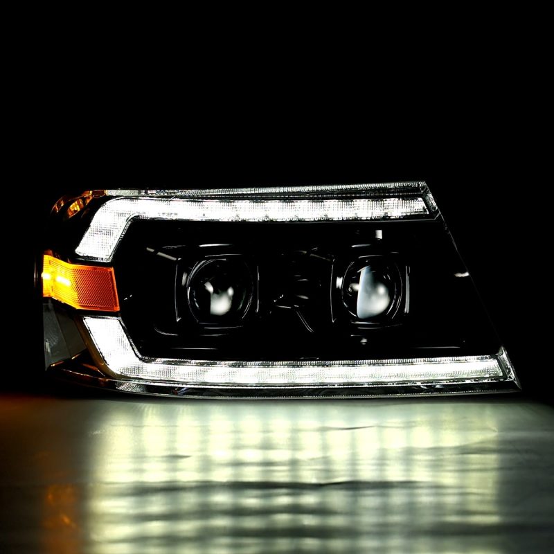 AlphaRex 04-08 Ford F150 PRO-Series Projector Headlights Chrome w/ Sequential Signal and DRL 880136 880136 User 2