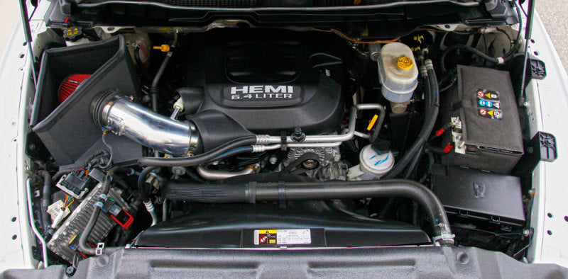 Spectre 14-18 RAM 2500/3500 6.4L Air Intake Kit - Polished w/Red Filter 9052 9052 Photo - Mounted
