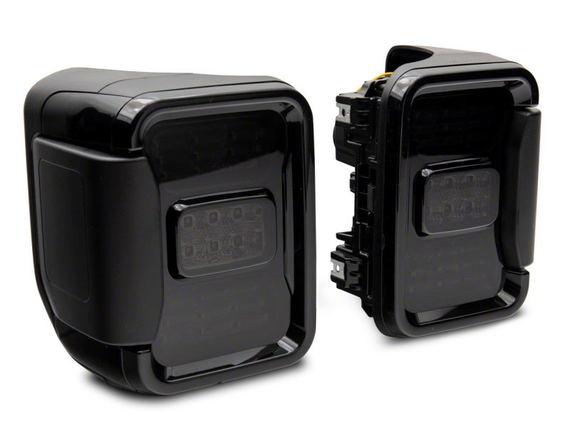 Raxiom 20-23 Jeep Gladiator JT w/ Factory Halogen LED Tail Lights- Blk Housing (Smoked Lens) JG10490 JG10490 Photo - Close Up