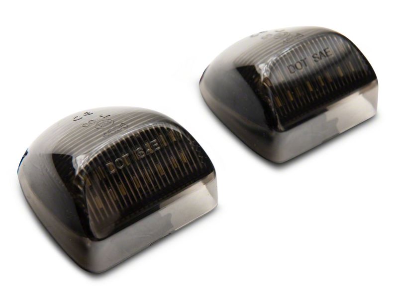 Raxiom 01-13 Chevrolet Silverado/GMC Sierra 1500 Axial Series LED License Plate Lamps- Smoked S122507 S122507 Photo - Close Up