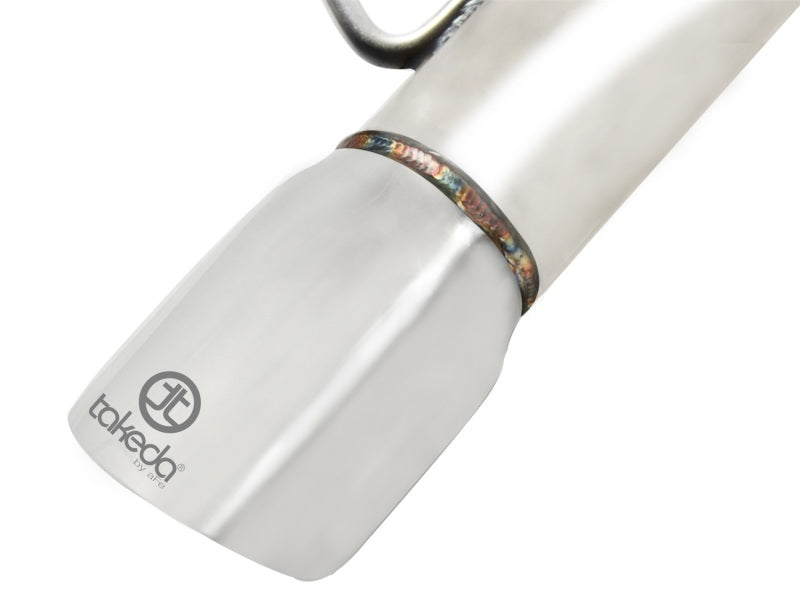 aFe Takeda 2-1/2in 304 Stainless Steel Cat-Back Exhaust System w/Polished 49-36109-P Photo - Unmounted