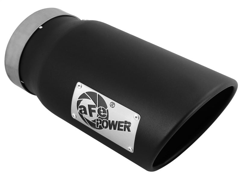 aFe MACH Force-Xp 5in 409 Stainless Steel Exhaust Tip: 5" In x 6" Out x 12 49T50601-B12 Photo - Primary