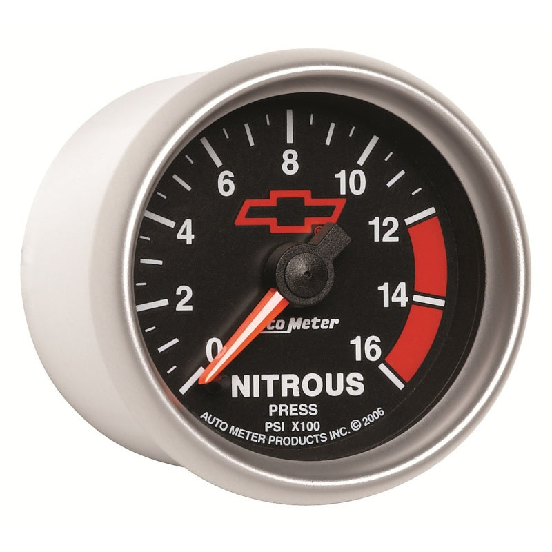 Autometer 2-1/16" Nitrous Pressure, 0-1600 PSI, Chevy Red Bowtie 3674-00406 User 3