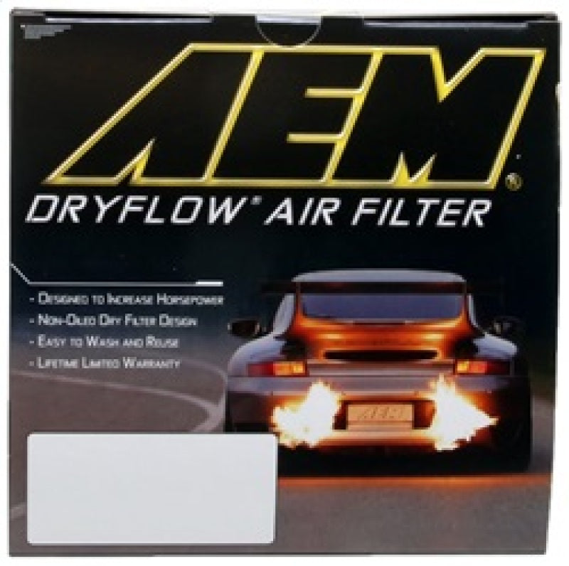 AEM Induction AEM DryFlow Air Filter - Round 2.75in ID x 6.25in OD x 8.25in H fits 2007-2014 Ford/Volvo AE-20993 AE-20993 Photo - in package