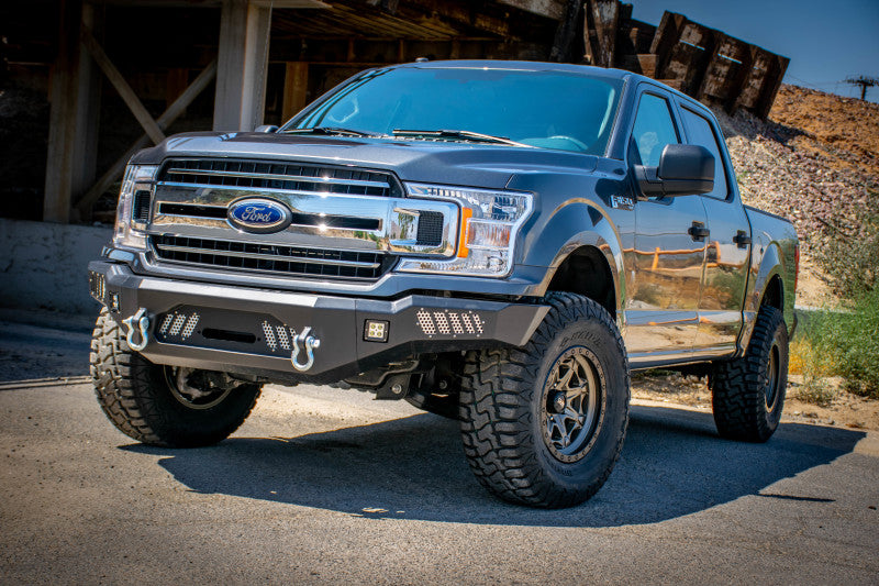 DV8 Offroad 2018+ Ford F-150 Front Bumper w/ Light Holes FBFF1-08 FBFF1-08 Photo - Mounted
