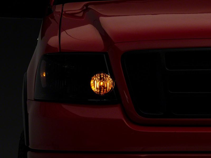 Raxiom 04-08 Ford F-150 Axial Series OEM Style Replacement Headlights- Chrome Housing- Smoked Lens T551342 T551342 Photo - Close Up