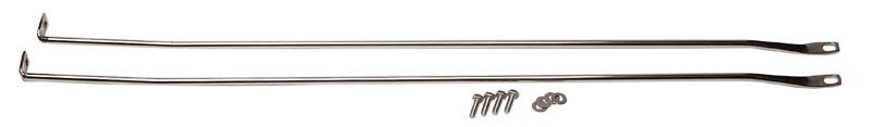 Kentrol 97-06 Jeep Wrangler TJ Strut Rod Kit - Polished Silver 30529 30529 Photo - Primary