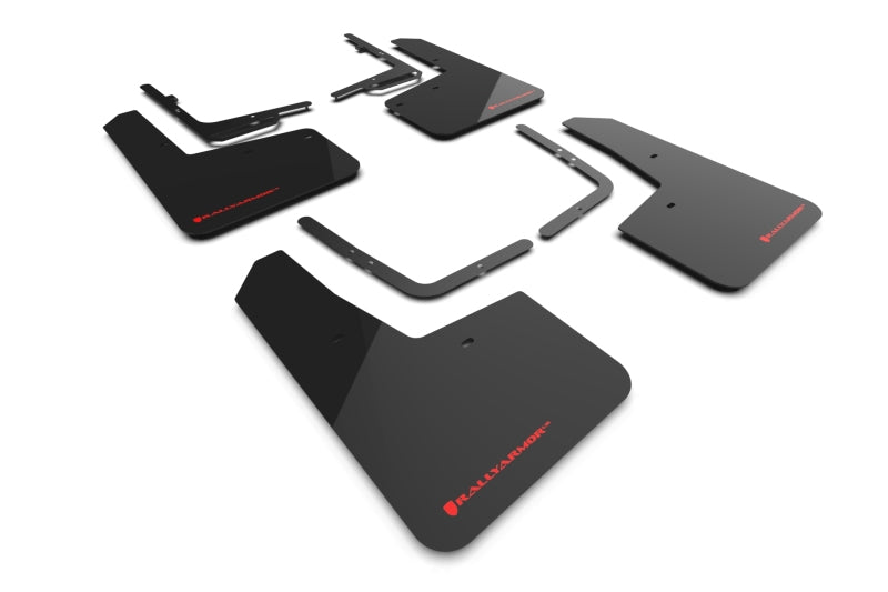 Rally Armor 21-23 Ford F-150 Raptor Black UR Mud Flap w/ Red Logo MF73-UR-BLK-RD MF73-UR-BLK-RD Photo - Primary